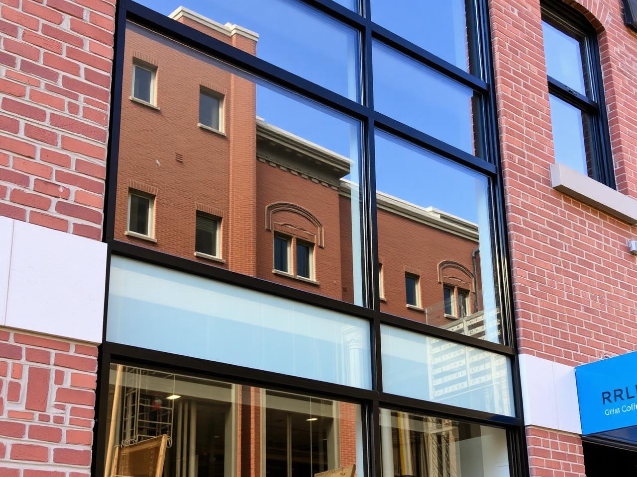 Laminated safety glass storefront repair — Chicago Glass Company