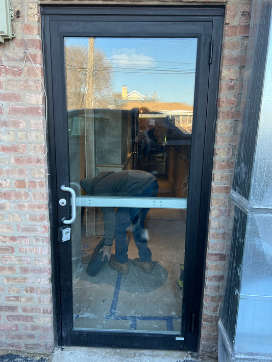 Tempered glass storefront door — Chicago Glass Company