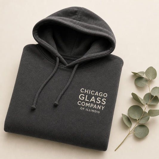 Chicago Glass Company charcoal pullover hoodie