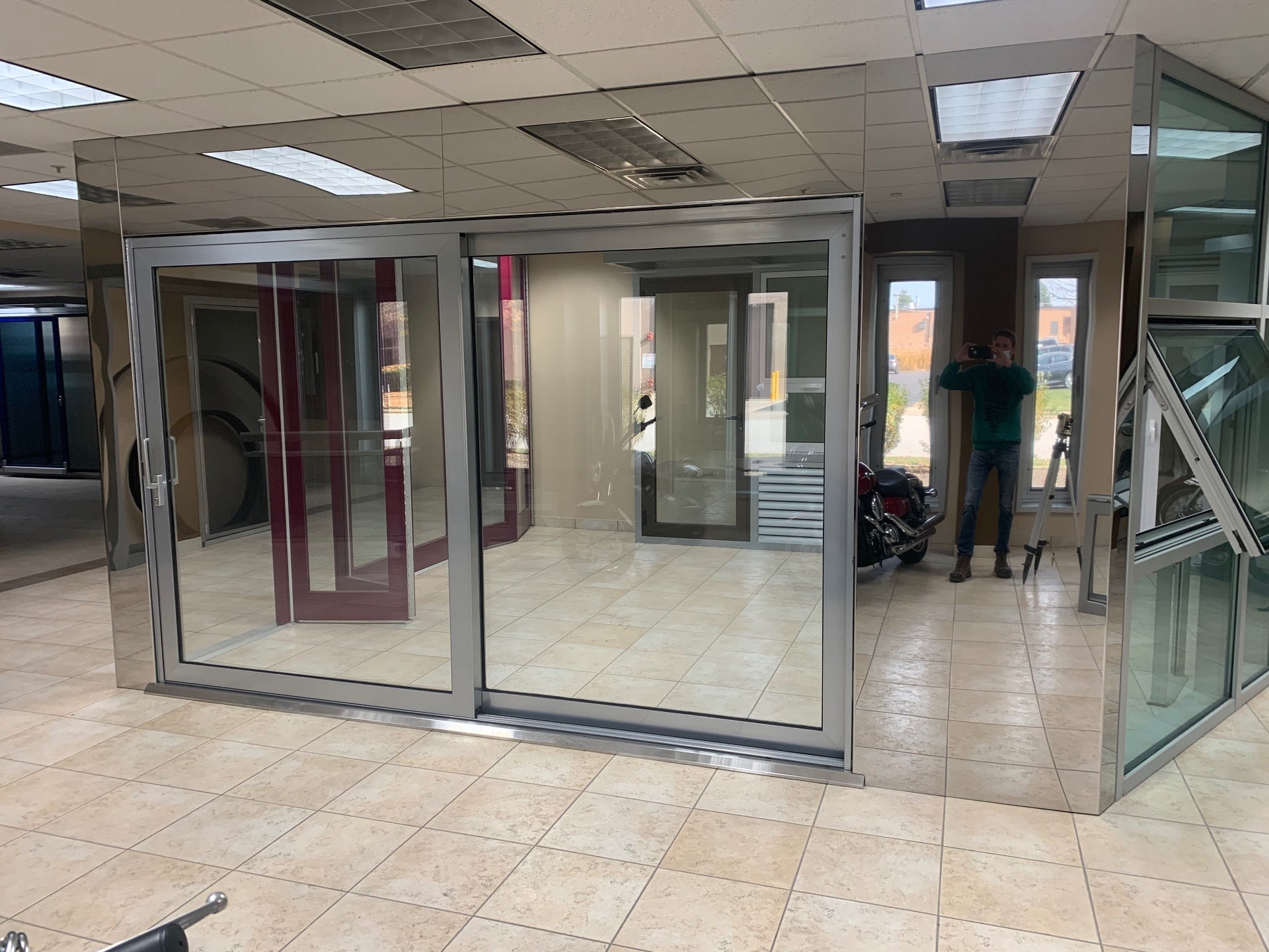 ASSA ABLOY automatic sliding entrance — Chicago Glass Company