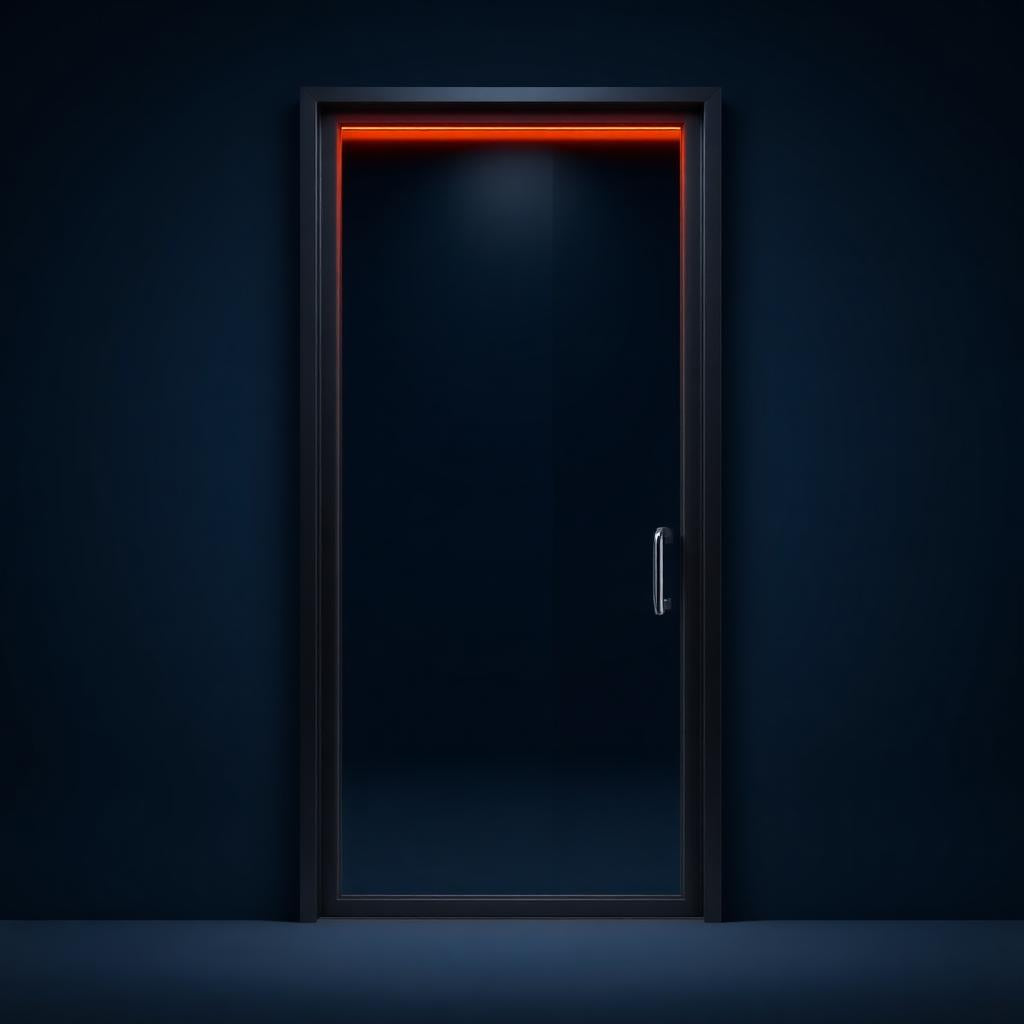 Commercial storefront glass panel